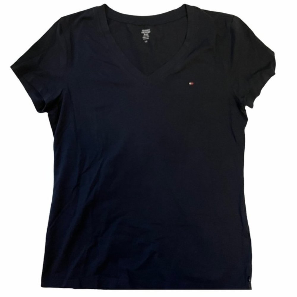 Tommy Hilfiger Logo Blue Short Sleeve T-Shirt